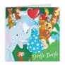 New Baby Boy Twins Congratulations Card Double Trouble Elephant Jungle